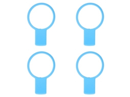 4pcs Treinador De Grip Para Raquete De Tênis Auxiliar Ferramenta De Treino Em Silicone Para Esportes Ao Ar Livre Azul