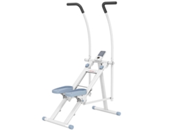 Stairmaster Stepper Dobrável para Exercícios em Casa Pedal Ajustável Tela Lcd 85x80x142cm Branco Ge