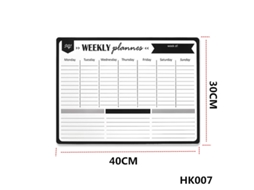 Planejador semanal, quadro branco magnético macio, ímãs de geladeira, quadro de avisos, lembrete, bloco de notas, calendário Slowmoose