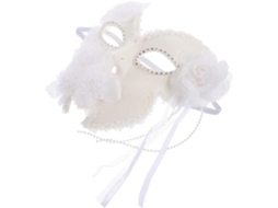 Máscara Deslumbrante De Renda Floral, Acessório Perfeito Para Festas Masculinas.