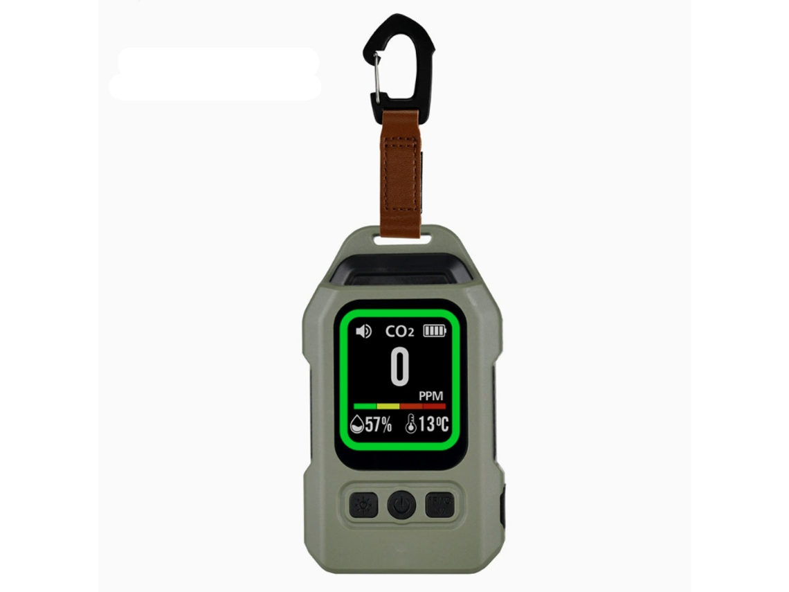 Detector De Gás Quatro Em Um Para Monóxido De Carbono, Dióxido De Carbono, Temperatura E Umidade.