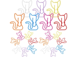 Doitool 50 Clipes de Papel Ideal para Mesa e Escola, Perfeito para Amantes de Gatos Acessórios Práticos, Fofos E