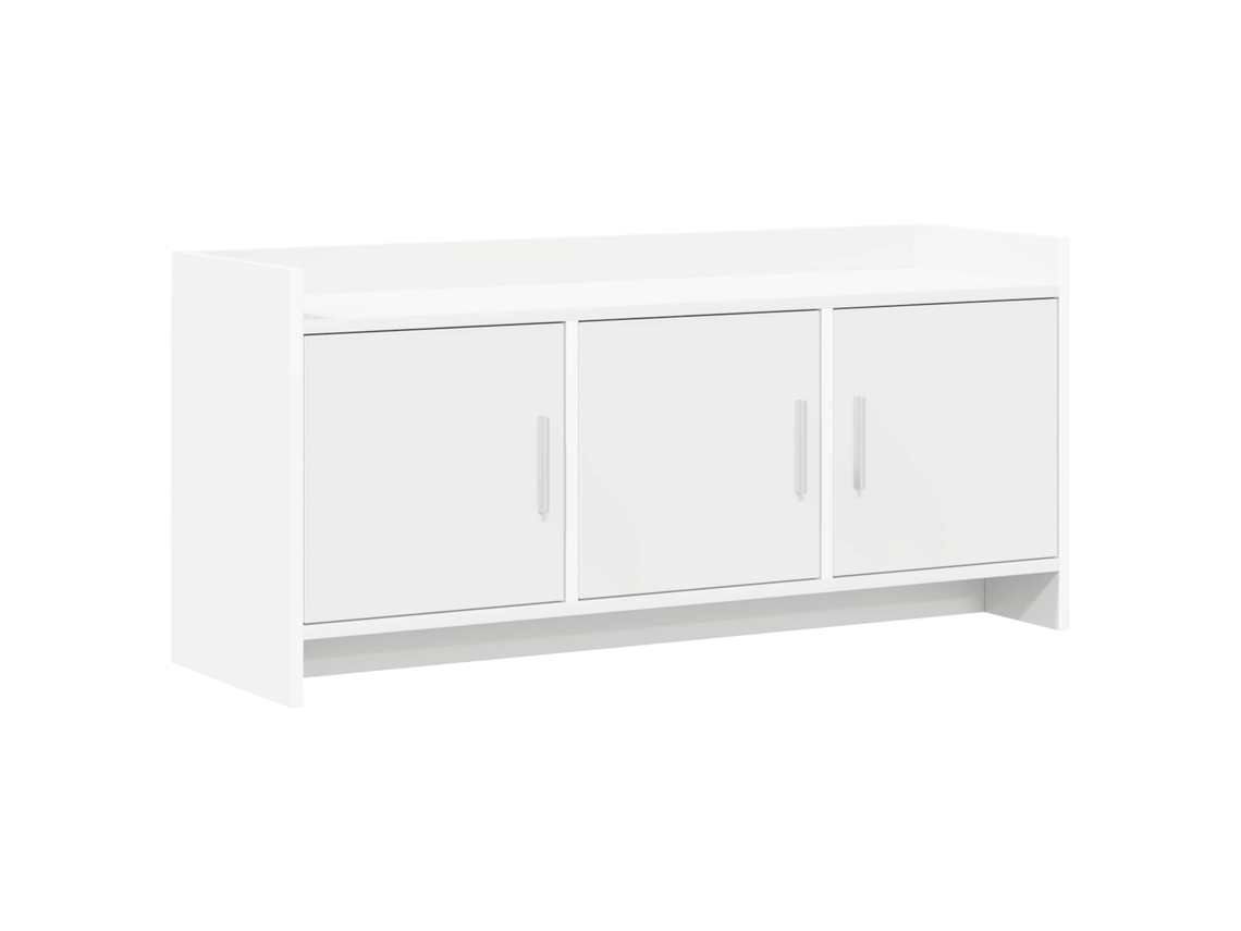 Vidaxl Gabinete para Tv 102 X 33 X 47 Cm Branco Derivados de Madeira