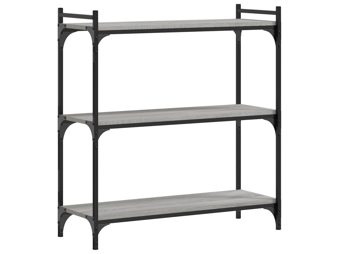 Bookcase, Bookcases Vidaxl Cinzeto Madeira Processada (n/a)