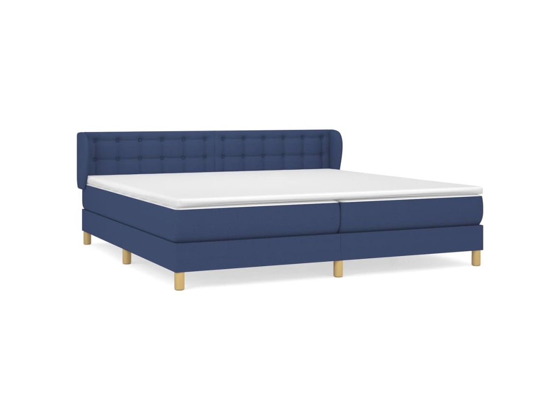 Box Spring Bed, Box Spring Beds Vidaxl Azul Tecido (200 X 200 Cm)