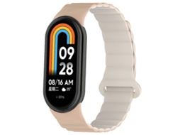 Pulseira Magnética De Silicone Bicolor Para Xiaomi Smart Band 9/8