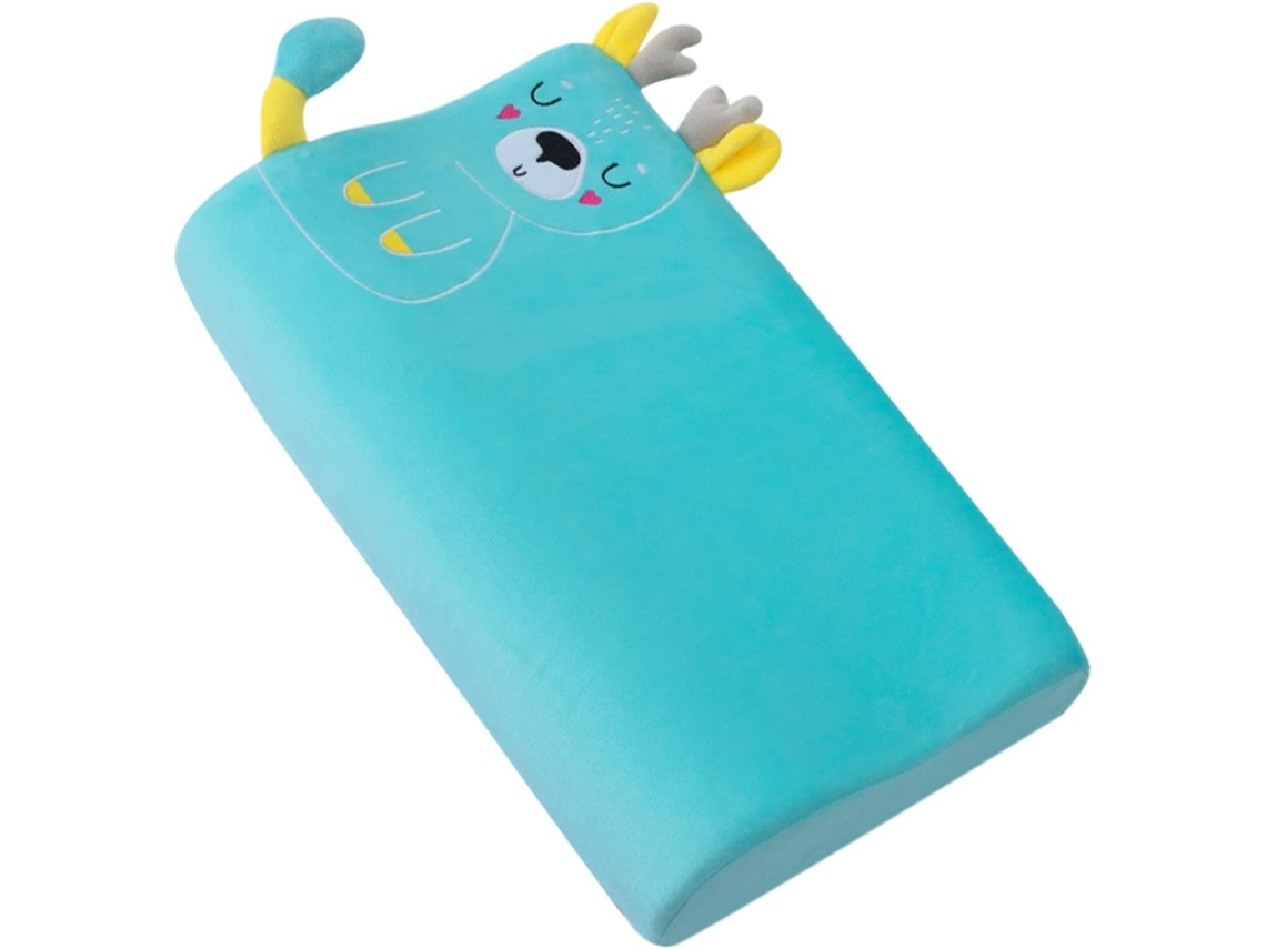 Travesseiro Ergonômico Infantil, de Pescoço para Adolescentes, Respirável e Macio com Desenho CHABERLU