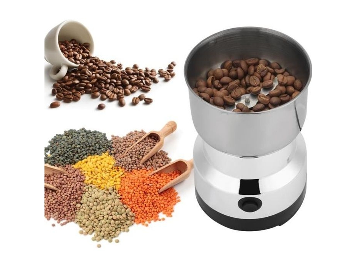 Moedor de café elétrico multifuncional cozinha grãos nozes especiarias fresadora (plugue da ue 220v)-gua TMISHION