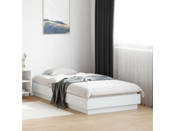 Estrutura De Cama 75x190 Cm Derivados De Madeira Branco