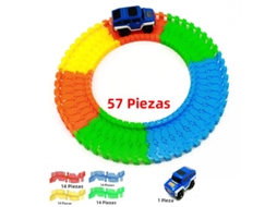 Conjunto de 57 Peças para Montar um Carro de Corrida Universal, Brinquedo Educativo Faça você mesmo, com Peças de Quebra cabeça MDUG