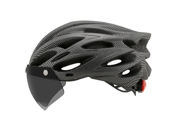 Capacete de ciclismo com chapéu e luz para estradas e montanhas S/MARCA