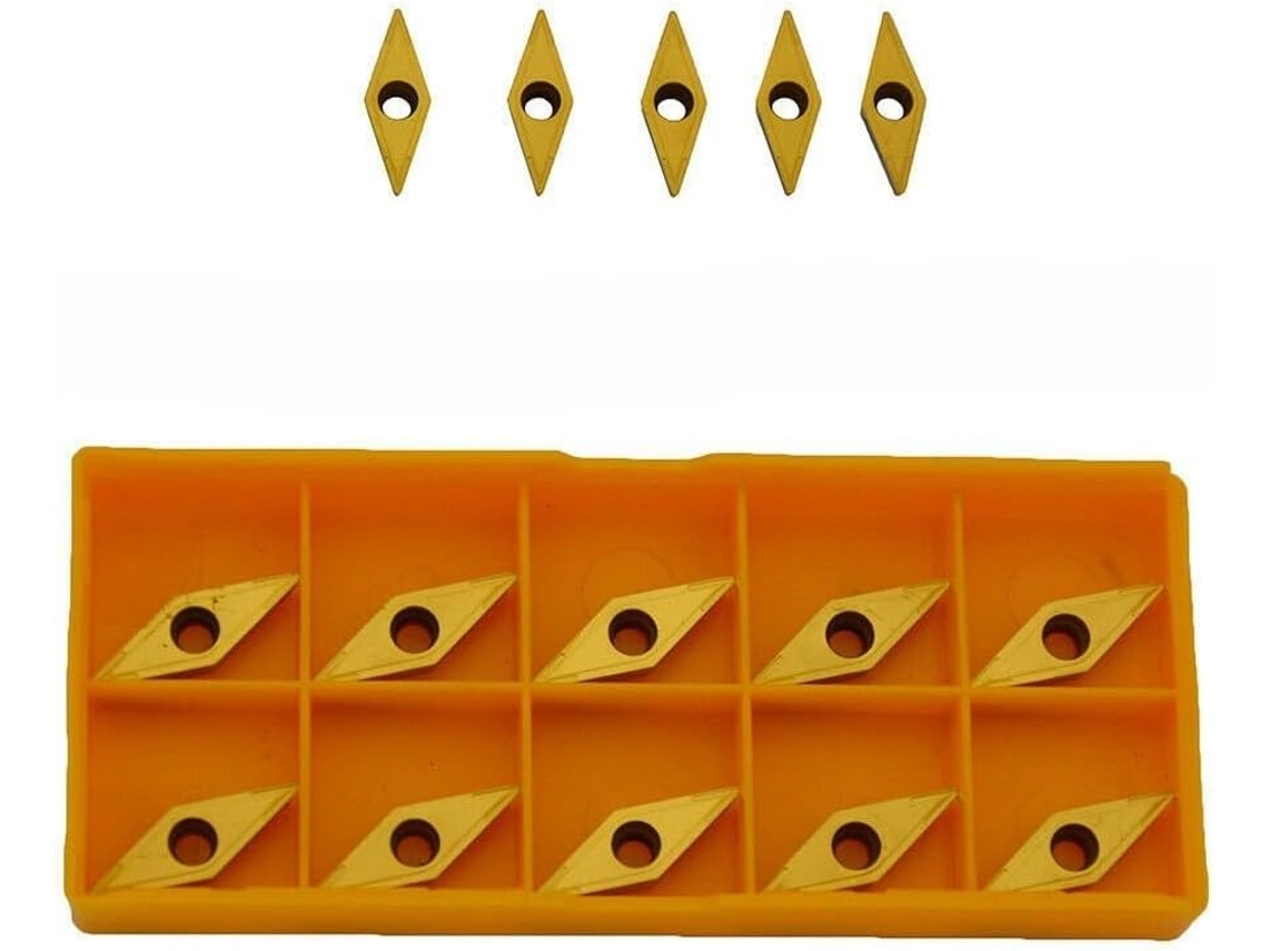 Pacote Com 10 Insertos De Metal Duro Vcmt110304 Vcmt221 Para Processamento De Aço