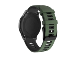 Bracelete Pioneer para Garmin Forerunner 255 Verde Escuro e Preto