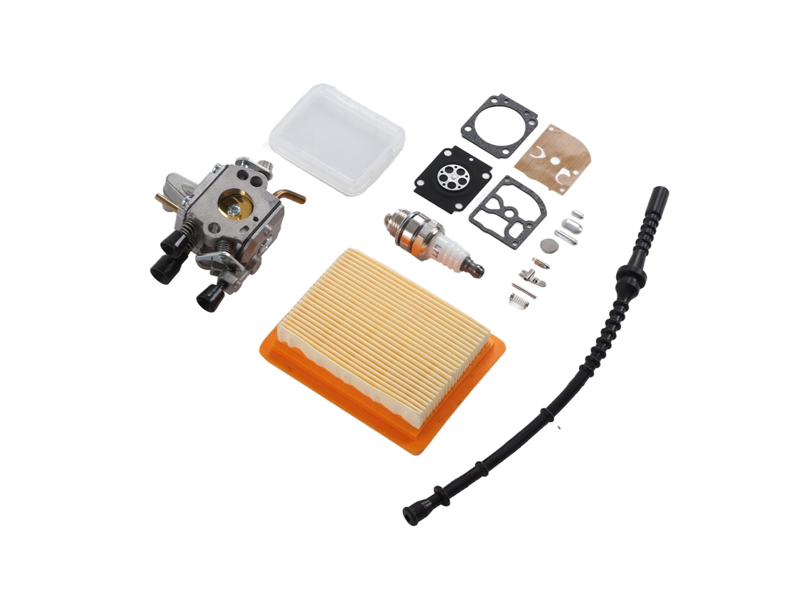 Trimmer com Configuração de Carburador e Vela de Ignição