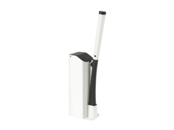 Suporte de parede para escova, aço inox, preto, antibacteriano