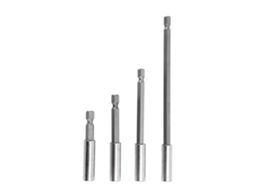 Conjunto 4 Extensões Broca 1/4" Aço Magnético