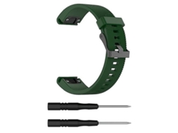 Lurelia Garmin Fenix 5s Band 20mm Pulseira De Silicone Verde Exército, Acabamento Moderno