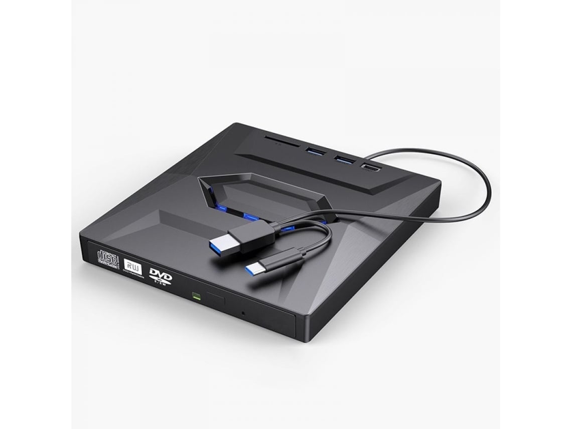 Unidade de Cd/Dvd Externa Portátil Usb 3.0, Type C, ZYBLSSBB