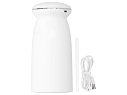 Umidificador de Carro Portátil 350ml Usb com Luz Noturna Ambiente e Espelho Branco