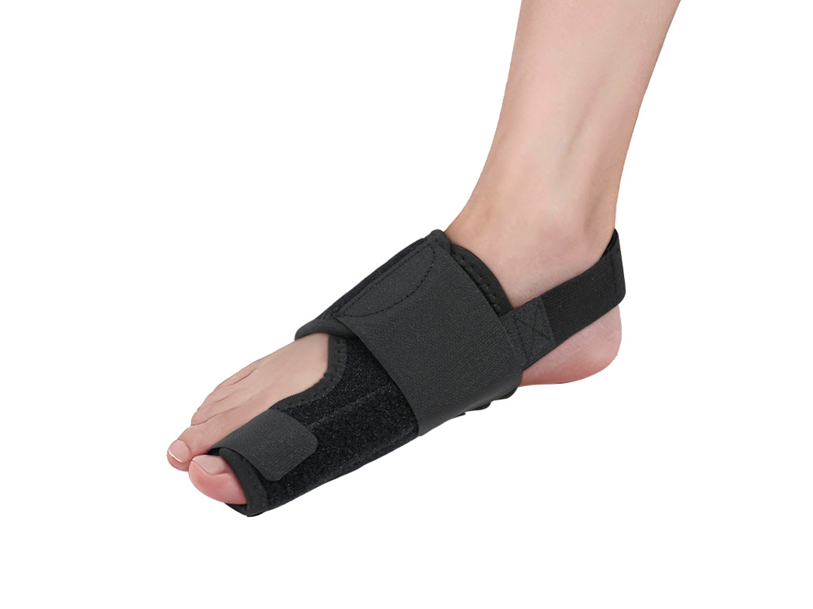 Cinta Corretora De Hálux Valgo, Protetor De Dedos Respirável De Peça Única, Órtese Plantar Ajustável Com Velcro.