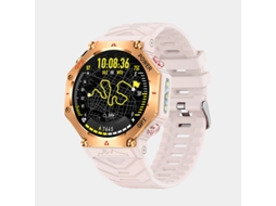 Smartwatch Kc91 1,39" Tft Gps Rastreamento De Rotas Mostrador Ai Gpt 3atm Lanterna À Prova D'água (rosa)