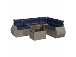 Garden Sofa Set, Garden Sofa Sets Vidaxl Cinzeto Rattan / Vime (n/a)
