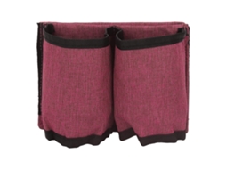 Primerox porta copos de Viagem para Bagagem com Dois Bolsos Acessório Universal para Viajantes Aeromoças Cor Rosa