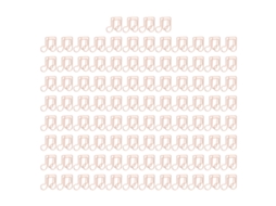 100 Clips Metálicos Pequenos, Versáteis, Inovadores, Com Formas Bonitas, Resistentes À Oxidação E Galvanizados, Para Classificar Documentos.