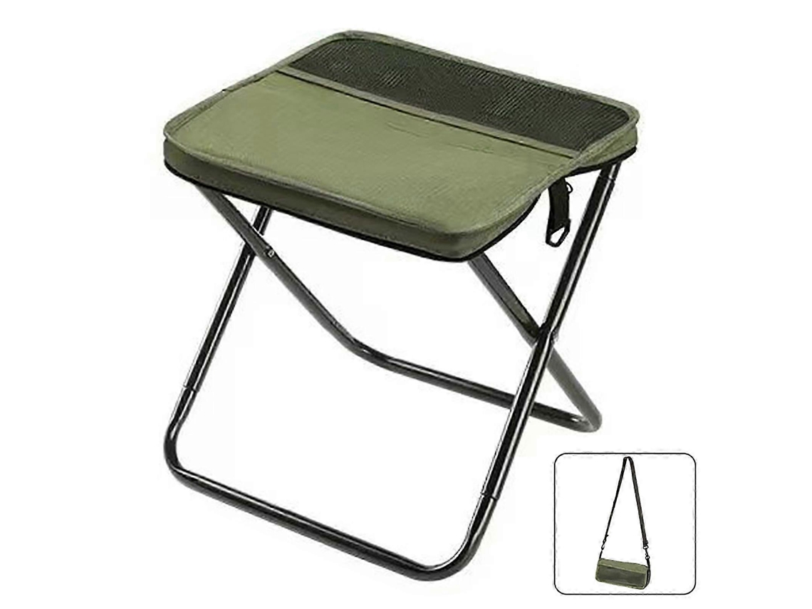 Cadeira Dobrável Portátil e Leve para Camping, Trilhas, Pesca e Piquenique, Modelo 2025, com Bolsa de Transporte, Cor Verde. AQUAFORGE