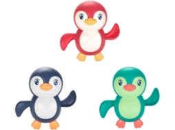 Conjunto de 3 Pinguins de Brinquedo para Banho com Mecanismo de Corda, CHABERLU