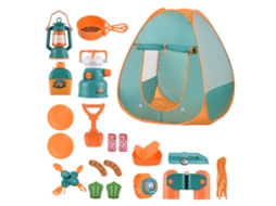 Ats conjunto de Brinquedos de Camping para Crianças 19pcs com Tenda de Brincar para Meninos e Meninas