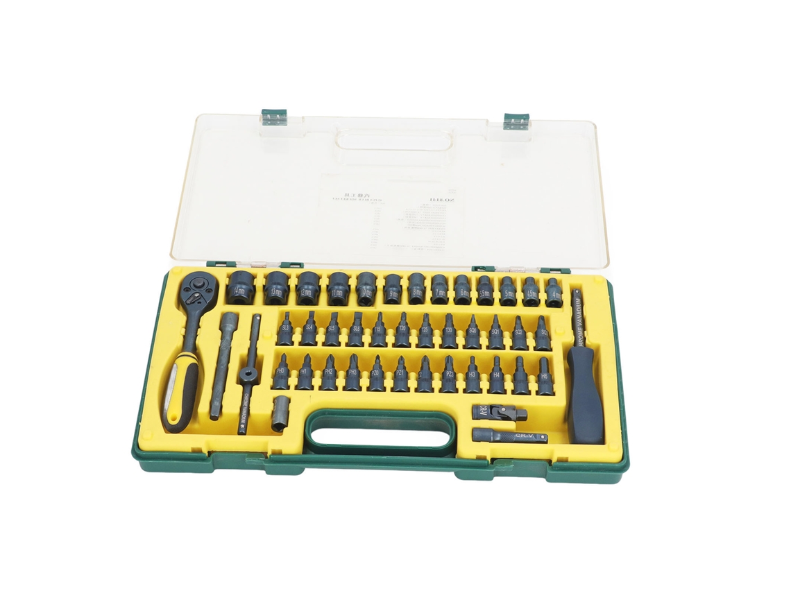 Kit De Soquetes Laxiscreed Com Catraca, 45 Peças Para Automóveis, Tamanho 1/4 De Polegada