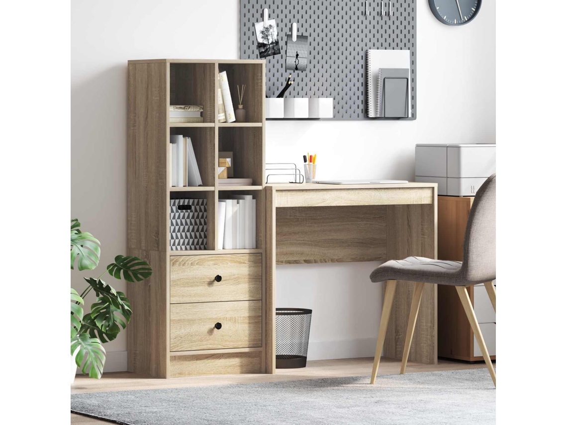 Vidaxl Mesa Carvalho Sonoma 125,5 X 40 X 127 Cm 2 Unid.