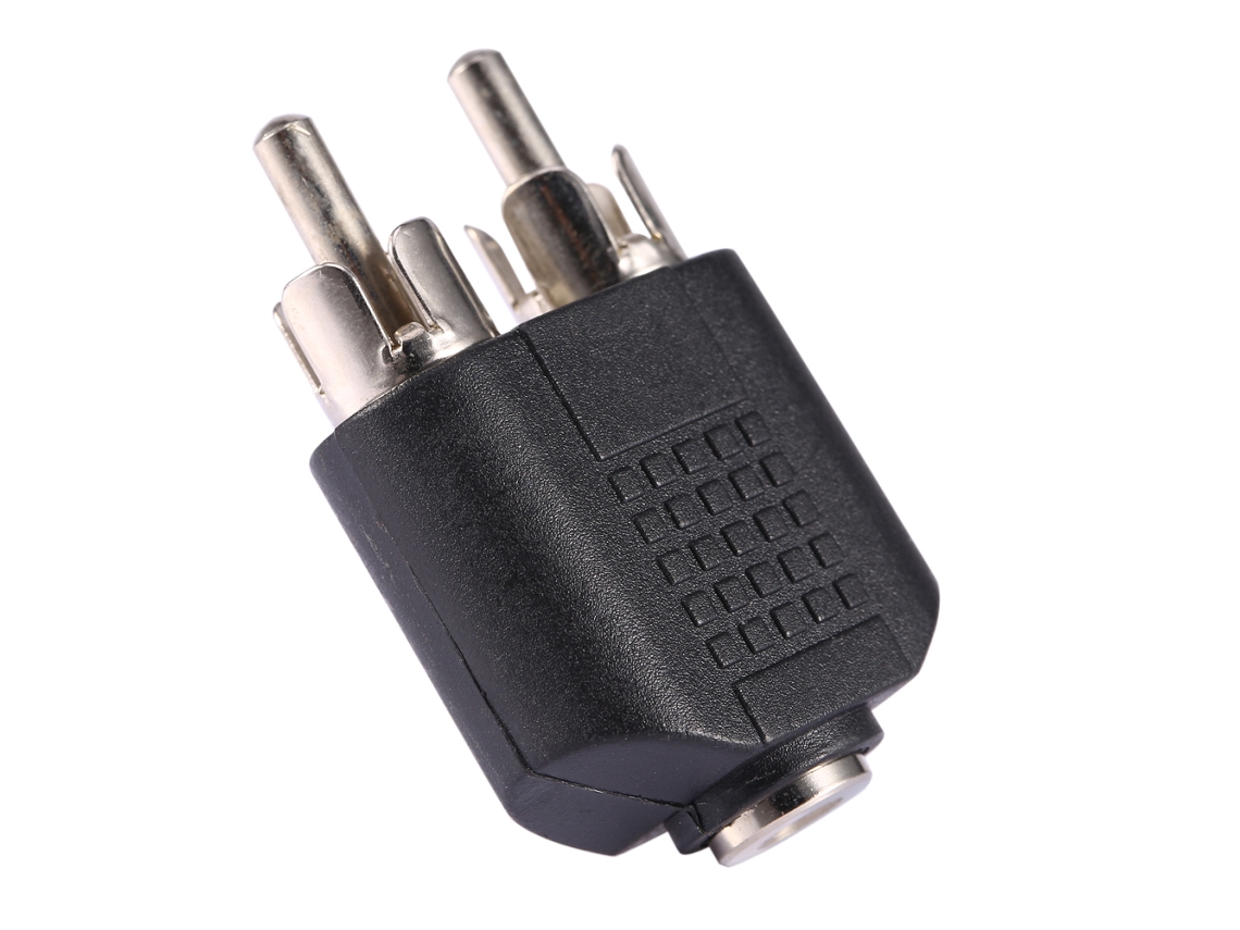 Adaptador Estéreo Conversor 3.5mm Para 2 Rca Macho/hembra