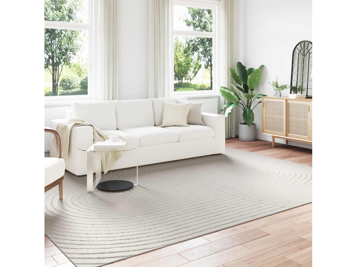 Vidaxl Tapete Para Uso Interno E Externo Palmeras Creme 280 X 200 Cm