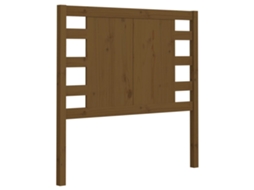 Cabeceira de Cama MAISON EXCLUSIVE em Pinho Maciço Castanho Mel (106x4x100 cm)