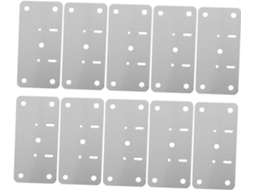 Kit Com 10 Placas De Reparo Para Dobradiças Portas Armários E Cozinha.