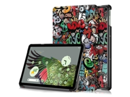 Capa de couro sintético com estampa de grafite Hengrongshen para Google Pixel 4 XL, suporte triplo e capa protetora à prova de choque.