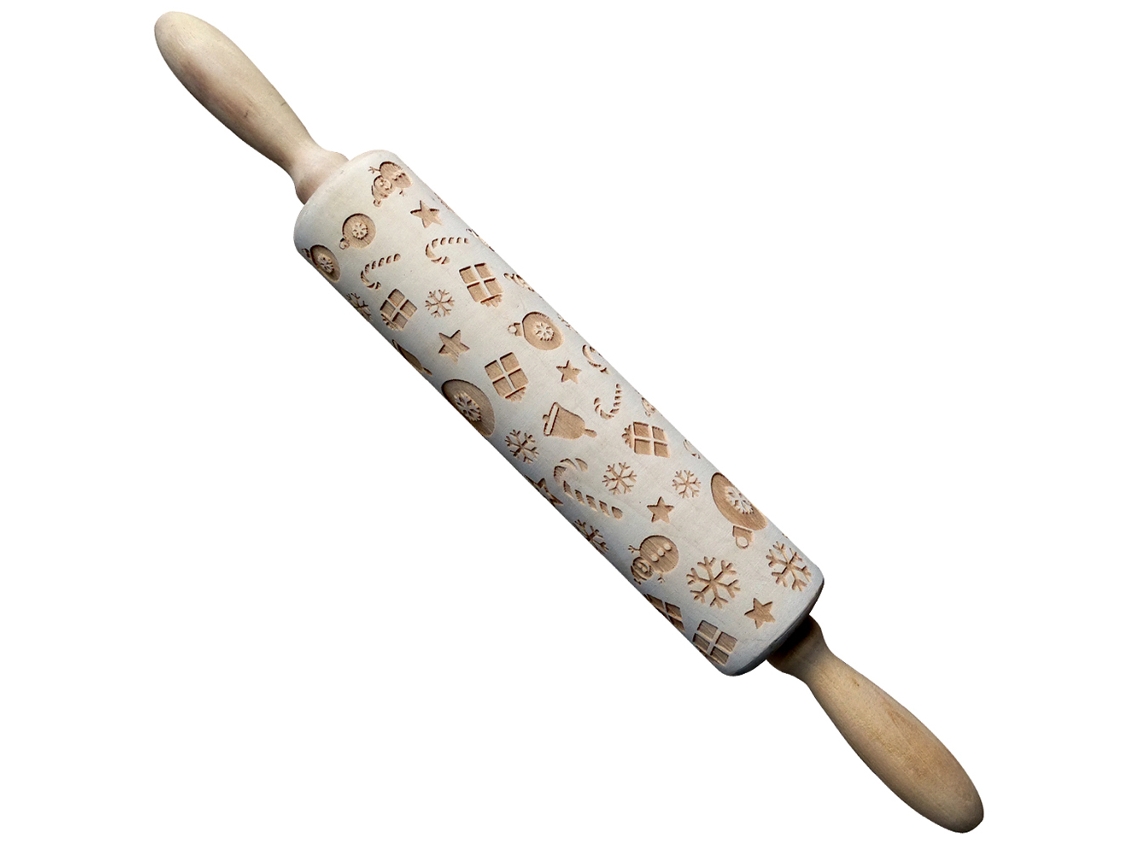Rodillo Antiaderente para Biscoitos e Decorando Bolos com Esmalte