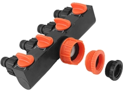 Conector De Irrigação 4 Vias Com Divisor Mangueira