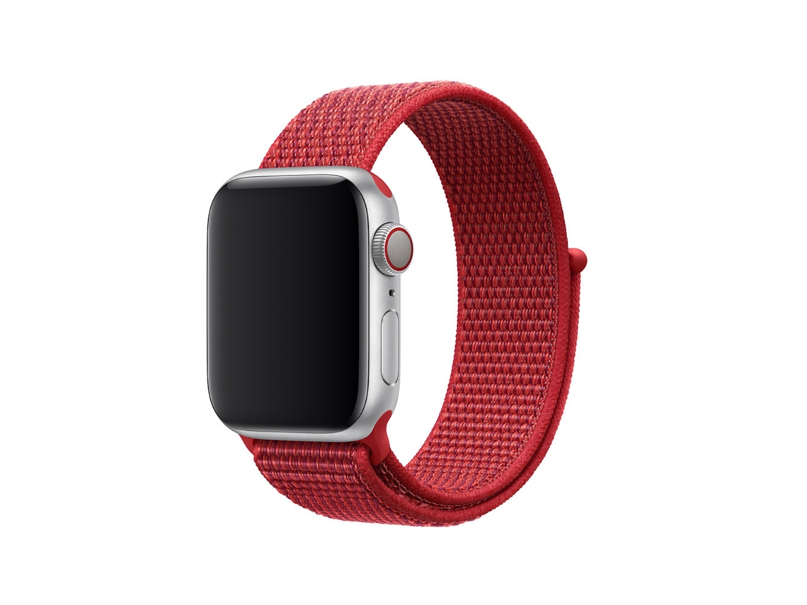 Bracelete Pulseira Sport Band para Apple Watch Series 7 41Mm Vermelho