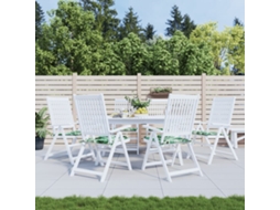 Vidaxl Almofadões P/ Cadeira 6pcs 50x50x3cm Tecido Padrão Folhas