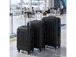 Conjunto de 3 malas de viagem rígidas com rodas 360° e TSA, 55/62/71cm LAZYSPACE