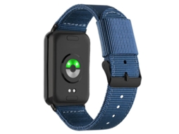 Bracelete para Xiaomi Band 9 Pro / 8 Pro Nylon Trançado Fivela de Pino Preta Azul Safira XIAOMOYU