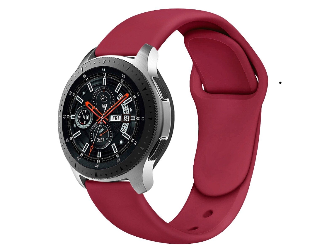 Pulseira bracelete silicone liquido fenix 7S Sapphire Solar Edition Vinho