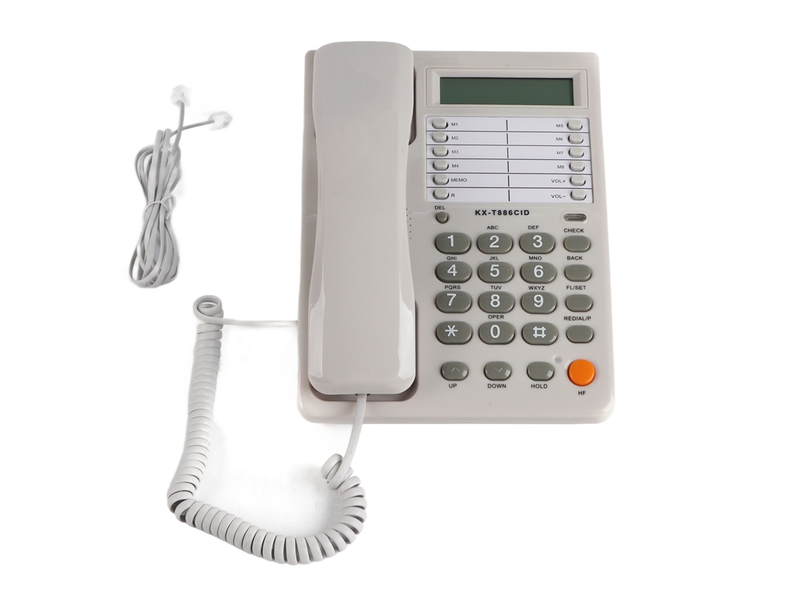 Aetheria telefone Fixo com Fio para Casa e Escritório com Identificação de Chamada e Display Lcd