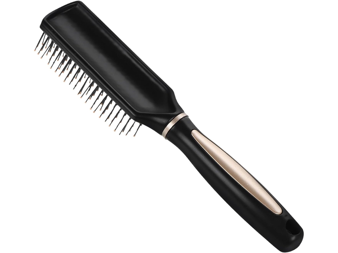 Escova De Cabelo Plana Para Massagem E Desembaraço Do Couro Cabeludo, Feita De Plástico Antiestático, Adequada Para
