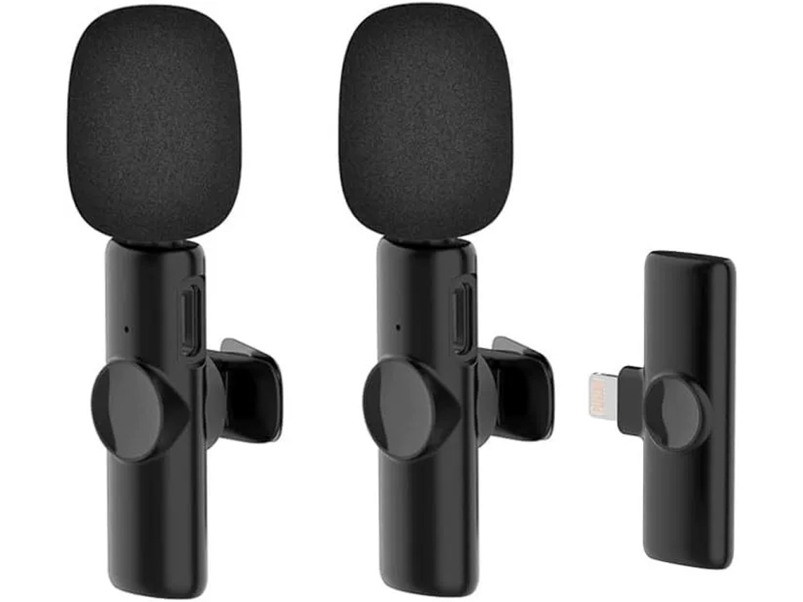 Lurelia Microfone De Lapela Sem Fios Redução De Ruído Plug And Play Para Gravação