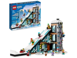 LEGO City: Centro de Esqui e Escalada – Brinquedo de construção divertido para os fãs de ski (1045 peças)