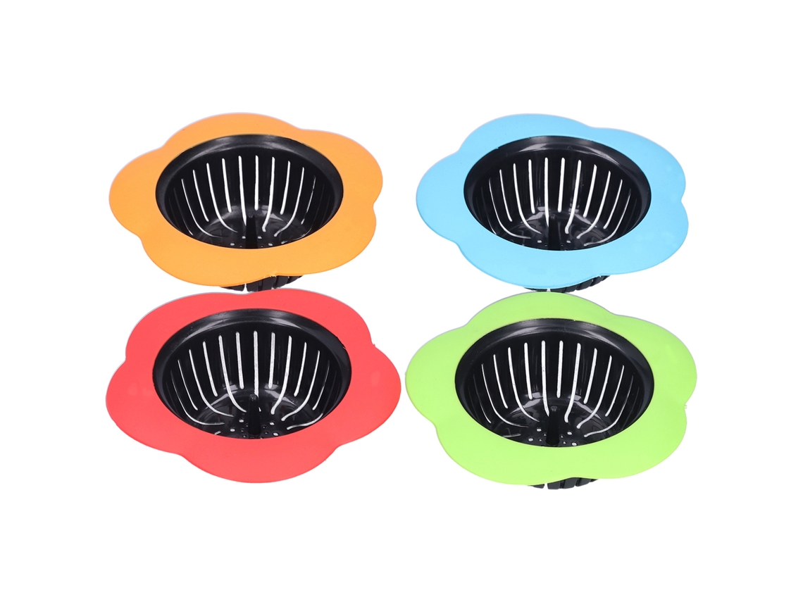 4 Filtros De Dreno Para Banheiro Cozinha Banheira Lavanderia